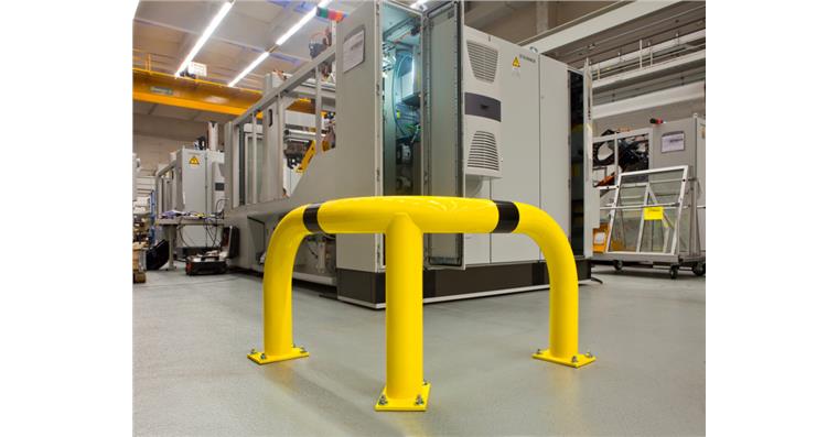 Rammschutz-Bügel 90° für den Innenbereich HxBxT 350x600x600 mm Ø 76 mm