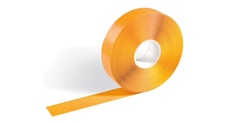 Floor marking tape self-adhesive signal yellow width 50 mm roll 30 m