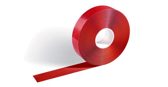 Floor marking tape self-adhesive signal red width 50 mm roll 30 m