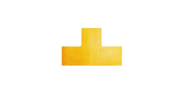 Parking space marking T-shape yellow self-adhesive pack=10 pieces 100x150 mm