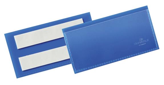 Etikettentasche 50 Stück selbstklebend 100x38 mm dunkelblau