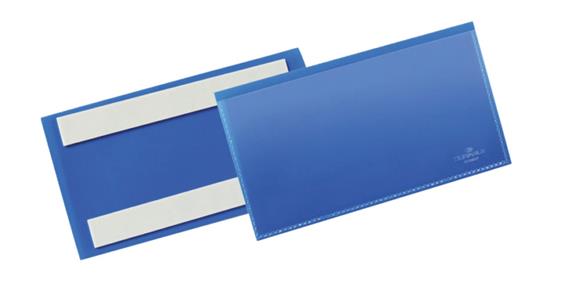 Etikettentasche 50 Stück selbstklebend 150x67 mm dunkelblau