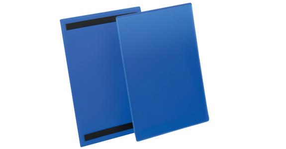 Kennzeichnungstasche 50 Stück magnetisch A4 Hochformat 210x297 mm dunkelblau