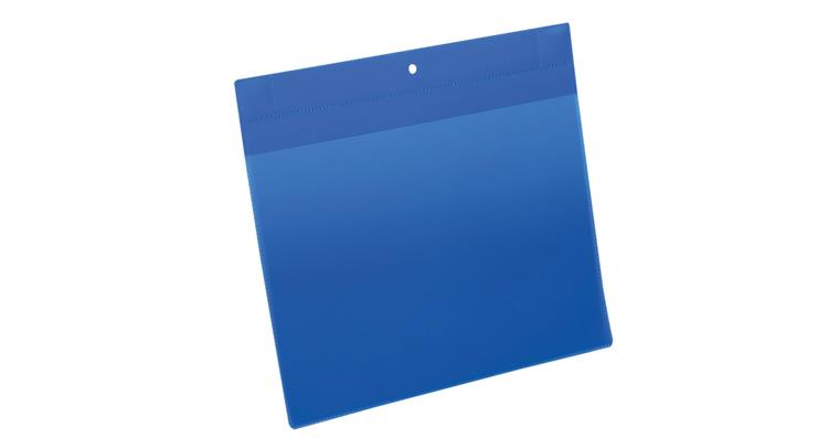 Magnetic pocket Neodym 10 pieces A4 landscape 297x210 mm blue