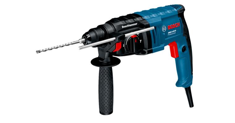 Light drill hammer type GBH 2-28F, 880 watts, 3.2J, SDS-Plus, L-BOXX