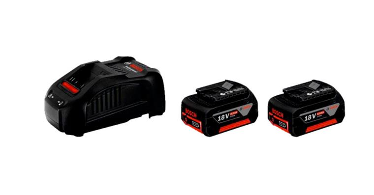 Starter set 18 V 2x batteries GBA 5.0 Ah + quick charger GAL 1880