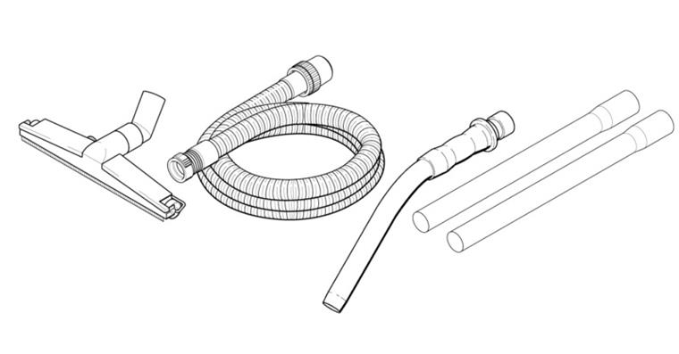 Industrie-Boden-Set 4 teilig für Nass-/Trockensauger Kat.-Nr. 92224 101-103