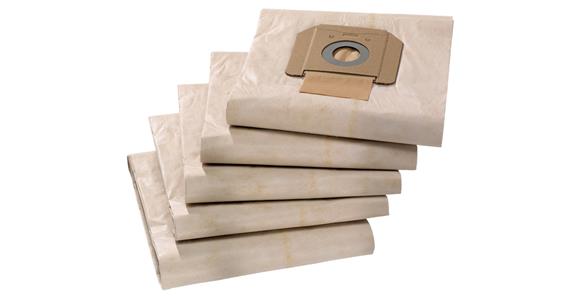 Papierfiltertüten Pack = 5 Stück für Nass-/Trockensauger NT 70/3 Me Tc