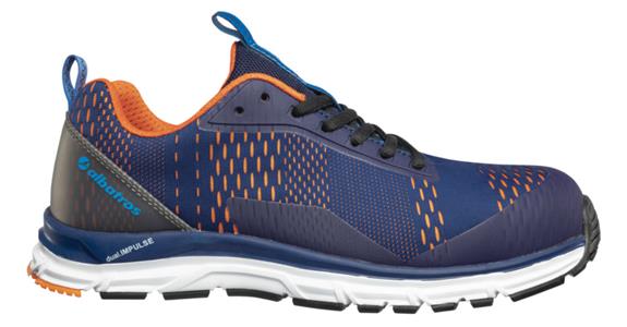 Low-cut safety shoe AER55 Impulse Blue Orange Low S1P ESD size 39