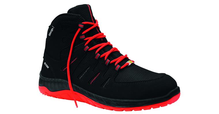 Sicherheits-Stiefel Maddox Black-Red Mid S3 ESD Gr.41