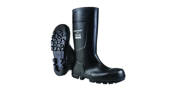PVC safety boots black S5 size 40