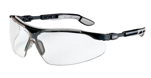 Schutzbrille i-vo, Rahmen schwarz/grau, Scheibe klar, UV 400