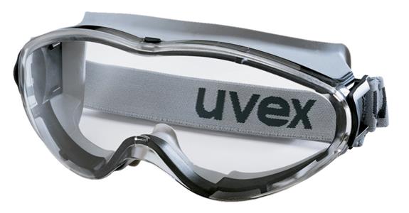 Full-vision goggles uvex ultrasonic lens clear colour grey/black