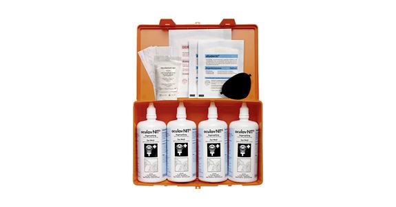 Emergency eyewash oculav NIT® box sterile solution 4x250 ml