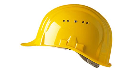 Construction hard hat Baumeister 80 with 2x16 mm mount size 53-61 cm yellow