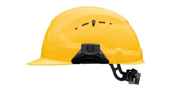 Industrial hard hat CrossGuard yellow, in accordance with EN 397