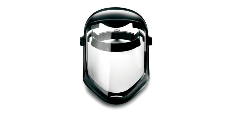 1093009556 Gesichtschutz BIONIC® Schwarz Scheibe klar inkl. Polycarbonatscheibe