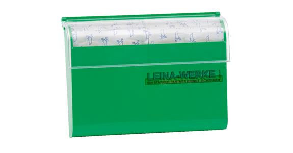 Plaster dispenser plastic green including 70 plaster strips EL