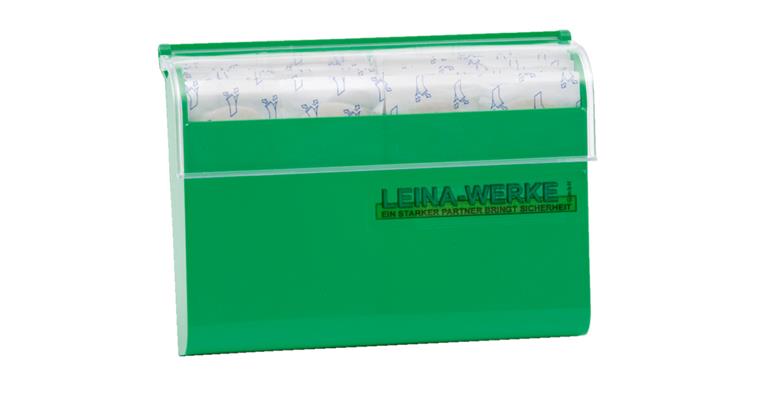 Pflasterspender Kunststoff grün inkl. 70 Pflasterstrips EL