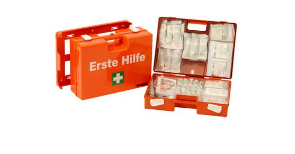 Erste-Hilfe-Koffer orange Füllung nach DIN 13169 400x300x150 mm