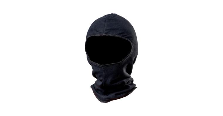 Flame-retardant, anti-static, navy blue storm hood