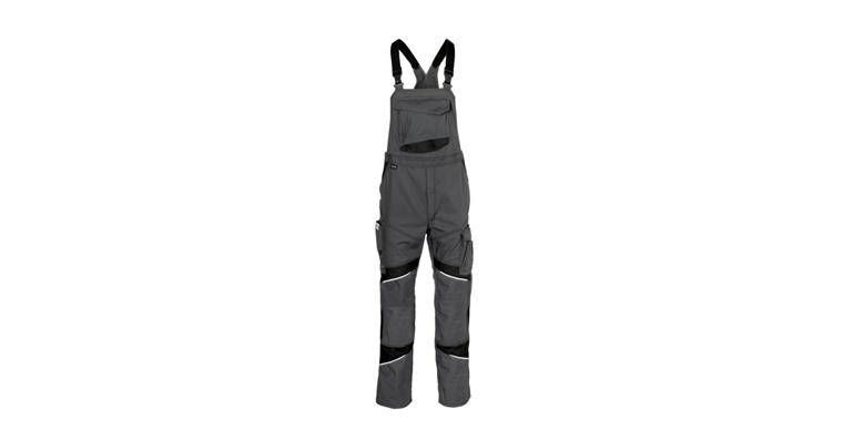 KUEBLER - Latzhose ACTIVIQ cotton+ anthrazit/schwarz