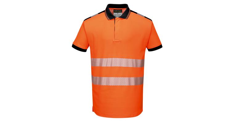 Hi-vis polo shirt PW3 orange/black size XL