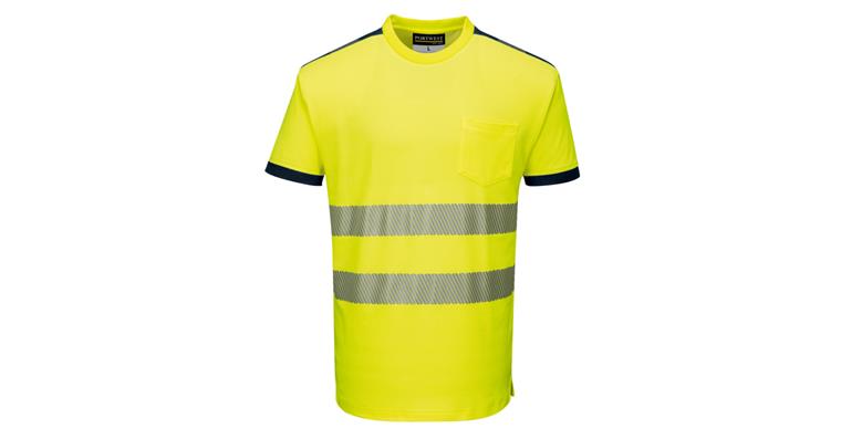 Hi-vis T-shirt PW3 yellow/black class 2 size 4XL