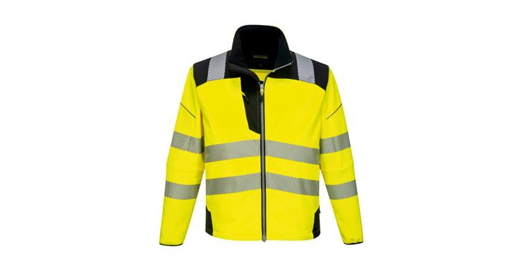 Hi-vis softshell jacket PW3 yellow/black class 3 size 3XL