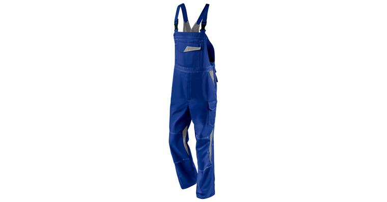 Latzhose IMAGE DRESS new design kornblau/mittelgrau Gr.106
