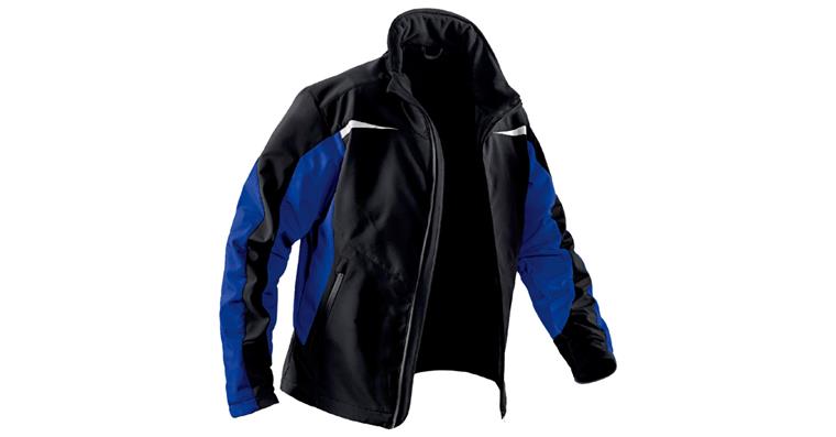 Softshell jacket Light black/cornflower blue size L