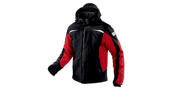 Winter-Softshell-Jacke schwarz/rot Gr.XL