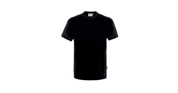 T-Shirt Contrast Mikralinar® schwarz/anthrazit Gr.3XL