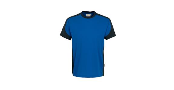 T-Shirt Contrast Mikralinar® royal/anthrazit Gr.3XL