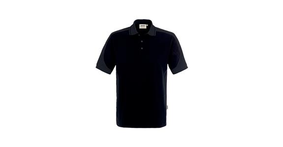 Polo-Shirt Contrast Mikralinar® schwarz/anthrazit Gr.L