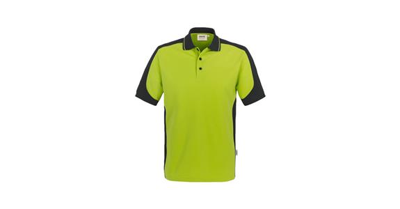 Polo-Shirt Contrast Mikralinar® kiwi/anthrazit Gr.S