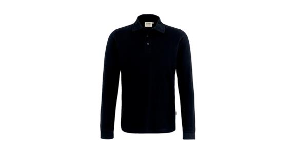 Longsleeve-Poloshirt Classic schwarz Gr.M