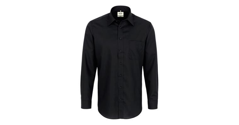Langarm-Hemd Business schwarz Gr.M