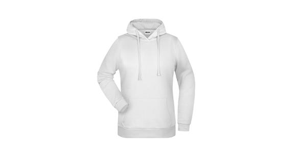 Kapuzen-Sweatshirt Damen weiß Gr.XL