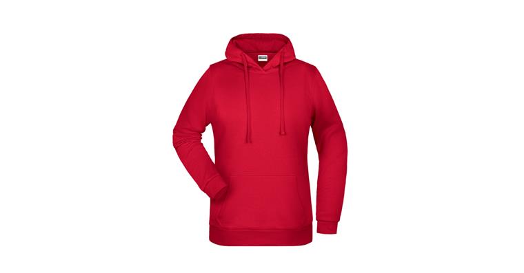 Kapuzen-Sweatshirt Damen rot Gr.XXL