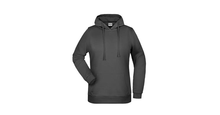 Hooded sweatshirt ladies' graphite size XL