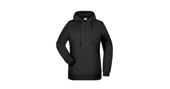 Kapuzen-Sweatshirt Damen schwarz Gr.XL