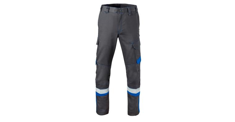 Bundhose 5safety Image Schutzklasse 2 grau/kornblau Gr.60