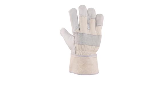 Work gloves full-grain cowhide top CE cat. 2, pack=12 pairs, size 10