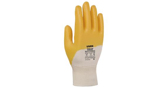 Nitrile gloves, knitted cuff, good dry/wet grip, size 9 EN 388, pack=1 pair