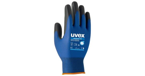 Knitted glove uvex phynomic wet PU = 10 pairs size 7