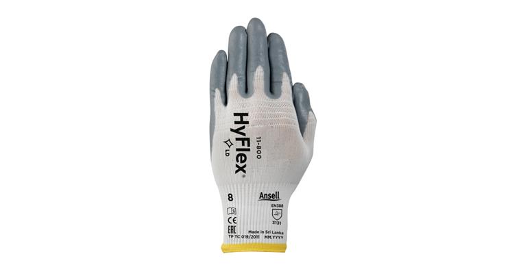 Nylon knitted glove HyFlex® 11-800 PU=12 pairs size 8