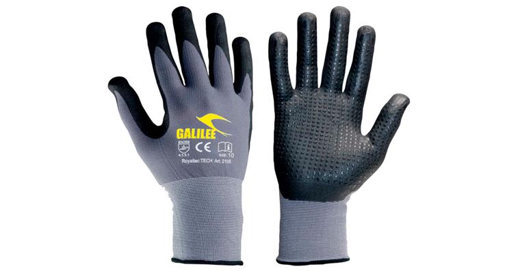 Nylon knitted glove Royaltec Tech 2108 PU = 12 pairs size 8