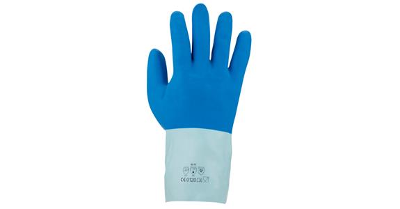 Chemical protective glove latex PU=12 pairs size 11