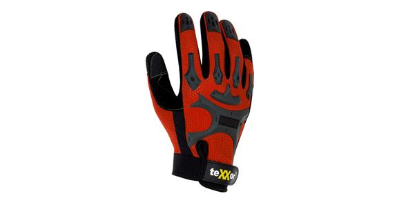 Mechanic's glove with hook-and-loop fastener on wrist size 9, pack = 1 pair